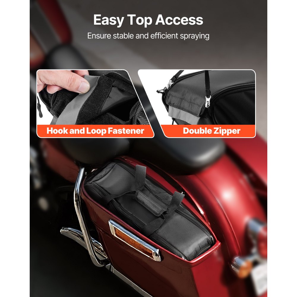 Τσάντα σέλας VEVOR για μοτοσικλέτα, 18 λίτρα, συμβατή με Harley Davidson 1993-2022 Touring Road/Street Glide/Electra Glide/Road King, μαύρη Τσάντα σέλας VEVOR για μοτοσικλέτα, 18 λίτρα, συμβατή με Harley Davidson 1993-2022 Touring Road/Street Glide/Electra Glide/Road King, μαύρη