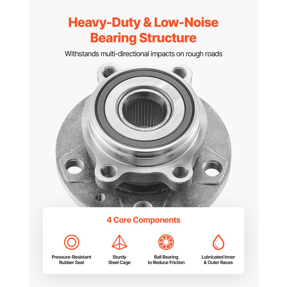 VEVOR 2 τεμάχια συγκρότημα ρουλεμάν μπροστινού τροχού & πλήμνης κατάλληλο για Audi Q3 Komfort Premium Plus Sport Utility 4θυρο Volkswagen Beetle Coast Cabrio 2θυρο 2.0L OEM 513253, Σετ συγκροτήματος ρουλεμάν πλήμνης τροχού VEVOR 2 τεμάχια συγκρότημα ρουλεμάν μπροστινού τροχού & πλήμνης κατάλληλο για Audi Q3 Komfort Premium Plus Sport Utility 4θυρο Volkswagen Beetle Coast Cabrio 2θυρο 2.0L OEM 513253, Σετ συγκροτήματος ρουλεμάν πλήμνης τροχού