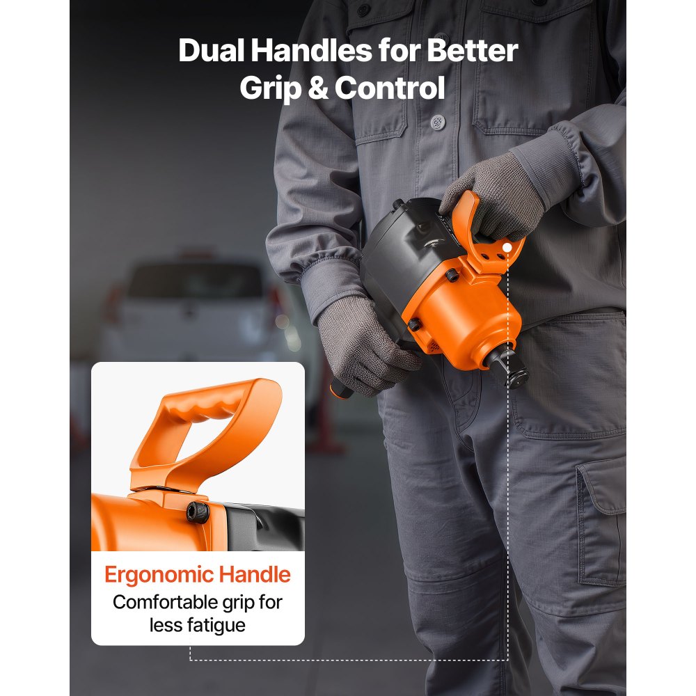 Κλειδί αέρος VEVOR 1 ίντσας, πιστόλι αέρος διπλού σφυριού, αντίστροφη ροπή έως 1626N.m, πνευματικό κλειδί 6 ταχυτήτων 4600RPM για επισκευές και συντήρηση βαρέων αυτοκινήτων Κλειδί αέρος VEVOR 1 ίντσας, πιστόλι αέρος διπλού σφυριού, αντίστροφη ροπή έως 1626N.m, πνευματικό κλειδί 6 ταχυτήτων 4600RPM για επισκευές και συντήρηση βαρέων αυτοκινήτων