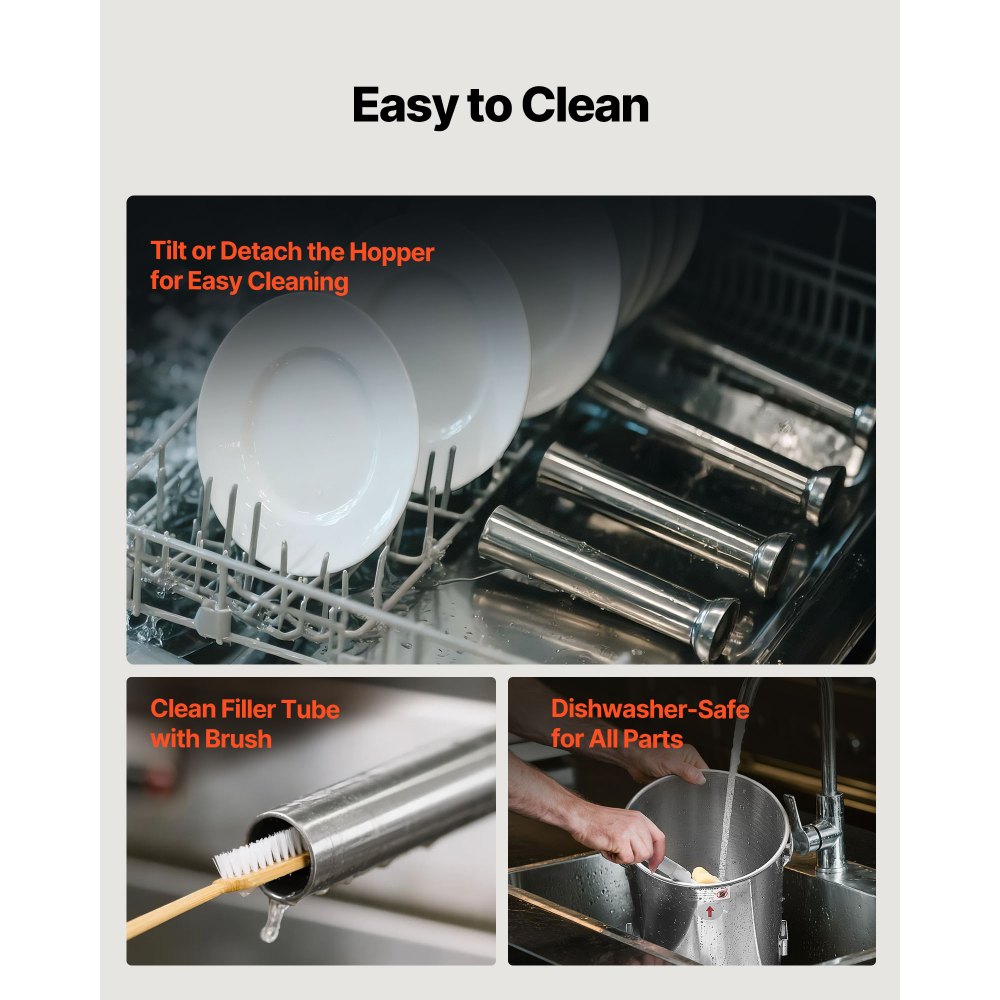 Χειροκίνητος γεμιστής λουκάνικου VEVOR, κάθετος γεμιστής κρέατος 22 λίβρες / 10 λίτρα, μηχανή πλήρωσης κρέατος διπλής ταχύτητας για λουκάνικα, γεμιστής βαρέως τύπου από ανοξείδωτο ατσάλι με 5 σωλήνες γέμισης, για εμπορική και οικιακή χρήση Χειροκίνητος γεμιστής λουκάνικου VEVOR, κάθετος γεμιστής κρέατος 22 λίβρες / 10 λίτρα, μηχανή πλήρωσης κρέατος διπλής ταχύτητας για λουκάνικα, γεμιστής βαρέως τύπου από ανοξείδωτο ατσάλι με 5 σωλήνες γέμισης, για εμπορική και οικιακή χρήση