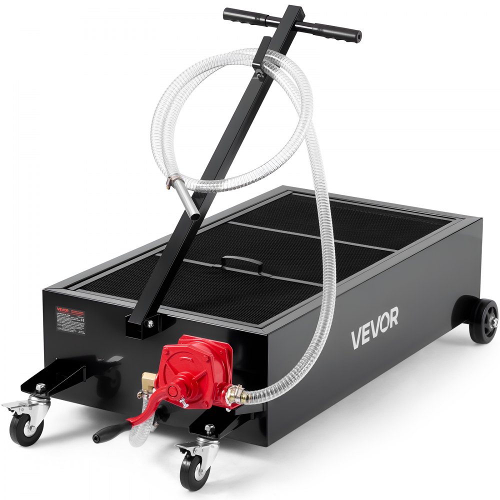 Δοχείο αποστράγγισης λαδιού χαμηλού προφίλ VEVOR, χωρητικότητας 94,6 L, περιστρεφόμενο δοχείο αποστράγγισης λαδιού με χειροκίνητη αντλία, σωλήνας 2,2 m και πτυσσόμενη λαβή T, στεγανό και ανθεκτικό στη διάβρωση, κατάλληλο για αυτοκίνητα, SUV, φορτηγά, ATV, μαύρο Δοχείο αποστράγγισης λαδιού χαμηλού προφίλ VEVOR, χωρητικότητας 94,6 L, περιστρεφόμενο δοχείο αποστράγγισης λαδιού με χειροκίνητη αντλία, σωλήνας 2,2 m και πτυσσόμενη λαβή T, στεγανό και ανθεκτικό στη διάβρωση, κατάλληλο για αυτοκίνητα, SUV, φορτηγά, ATV, μαύρο