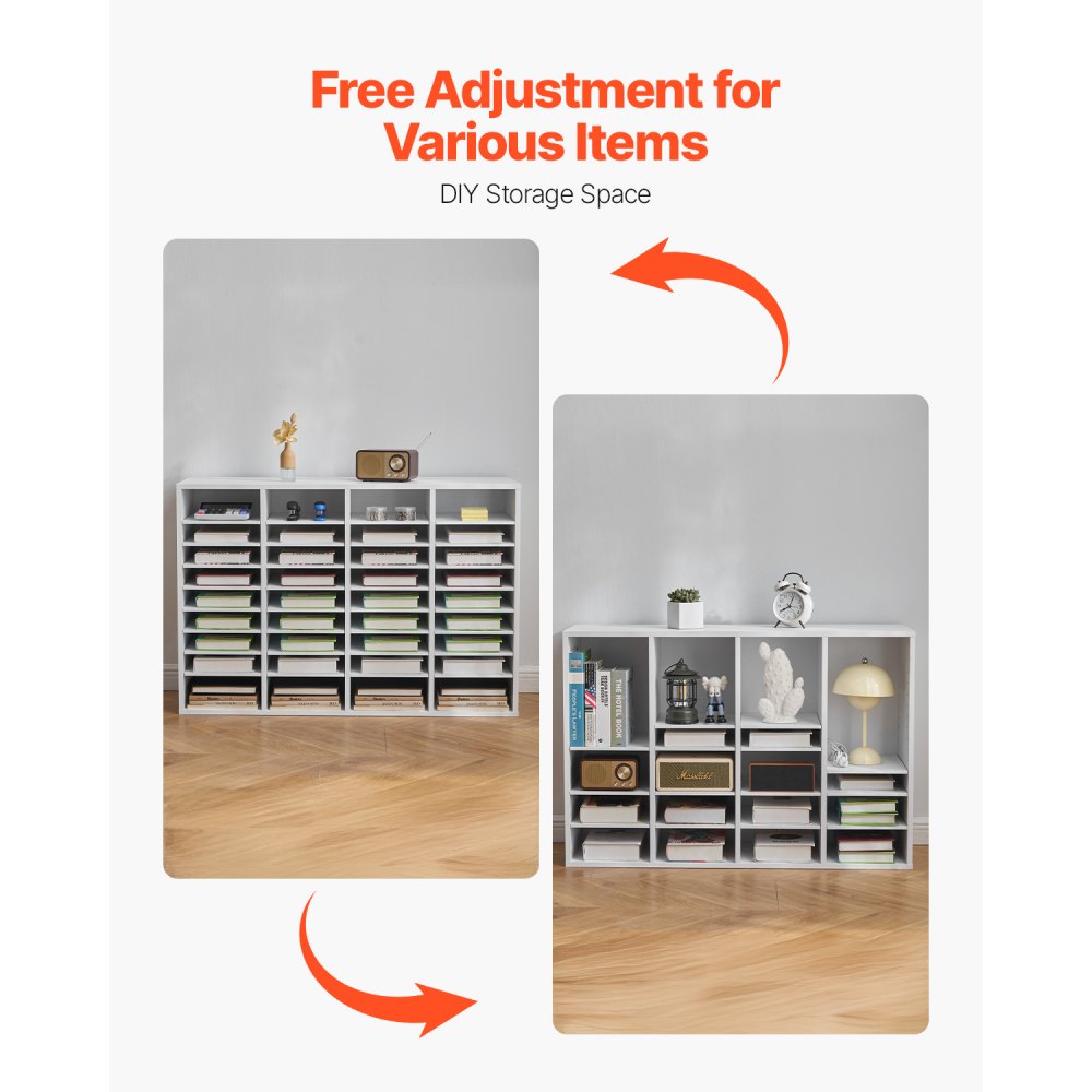 Οργανωτής Λογοτεχνίας VEVOR, Γραμματοκιβώτιο Γραφείου 36 Διαμερισμάτων με Ρυθμιζόμενα Ράφια, Ξύλινος Ταξινομητής Γραμματοκιβωτίων από Ινοσανίδα Μέσης Πυκνότητας, Αποθήκευση για Αρχεία, Έγγραφα, Χαρτιά, Λευκό Οργανωτής Λογοτεχνίας VEVOR, Γραμματοκιβώτιο Γραφείου 36 Διαμερισμάτων με Ρυθμιζόμενα Ράφια, Ξύλινος Ταξινομητής Γραμματοκιβωτίων από Ινοσανίδα Μέσης Πυκνότητας, Αποθήκευση για Αρχεία, Έγγραφα, Χαρτιά, Λευκό