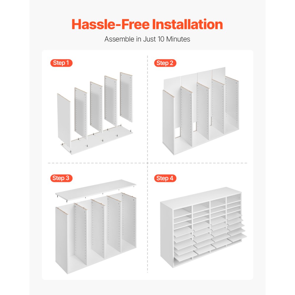 Οργανωτής Λογοτεχνίας VEVOR, Γραμματοκιβώτιο Γραφείου 36 Διαμερισμάτων με Ρυθμιζόμενα Ράφια, Ξύλινος Ταξινομητής Γραμματοκιβωτίων από Ινοσανίδα Μέσης Πυκνότητας, Αποθήκευση για Αρχεία, Έγγραφα, Χαρτιά, Λευκό Οργανωτής Λογοτεχνίας VEVOR, Γραμματοκιβώτιο Γραφείου 36 Διαμερισμάτων με Ρυθμιζόμενα Ράφια, Ξύλινος Ταξινομητής Γραμματοκιβωτίων από Ινοσανίδα Μέσης Πυκνότητας, Αποθήκευση για Αρχεία, Έγγραφα, Χαρτιά, Λευκό