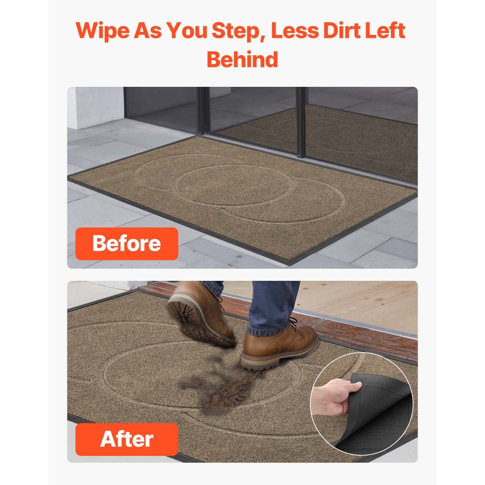 Πατάκι εισόδου VEVOR, 1194 x 813 mm Εμπορικό πατάκι δαπέδου για εσωτερικούς και εξωτερικούς χώρους, Μοντέρνο κομψό χαλί με υπόστρωμα TPE, Βαρέως τύπου πλενόμενο βιομηχανικό χαλί εισόδου για διάδρομο, μπαλκόνι, γκαράζ, καφέ Πατάκι εισόδου VEVOR, 1194 x 813 mm Εμπορικό πατάκι δαπέδου για εσωτερικούς και εξωτερικούς χώρους, Μοντέρνο κομψό χαλί με υπόστρωμα TPE, Βαρέως τύπου πλενόμενο βιομηχανικό χαλί εισόδου για διάδρομο, μπαλκόνι, γκαράζ, καφέ
