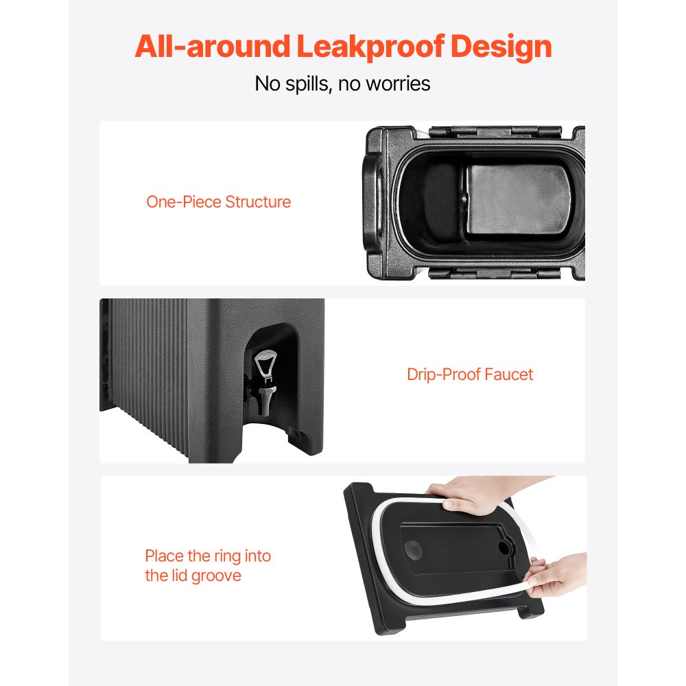 Μονωμένος Διανομέας Ποτών VEVOR, Σερβιτόρος Ζεστών και Κρύων Ροφημάτων 5 Gal/19L με Κρουνό & Λαβή, Θερμικός Διανομέας Ποτών Ψυγείο Ποιότητας Τροφίμων για Τσάι, Καφέ, Νερό σε Καφετέριες & Εστιατόρια, Συσκευασία των 2, Μαύρο Μονωμένος Διανομέας Ποτών VEVOR, Σερβιτόρος Ζεστών και Κρύων Ροφημάτων 5 Gal/19L με Κρουνό & Λαβή, Θερμικός Διανομέας Ποτών Ψυγείο Ποιότητας Τροφίμων για Τσάι, Καφέ, Νερό σε Καφετέριες & Εστιατόρια, Συσκευασία των 2, Μαύρο