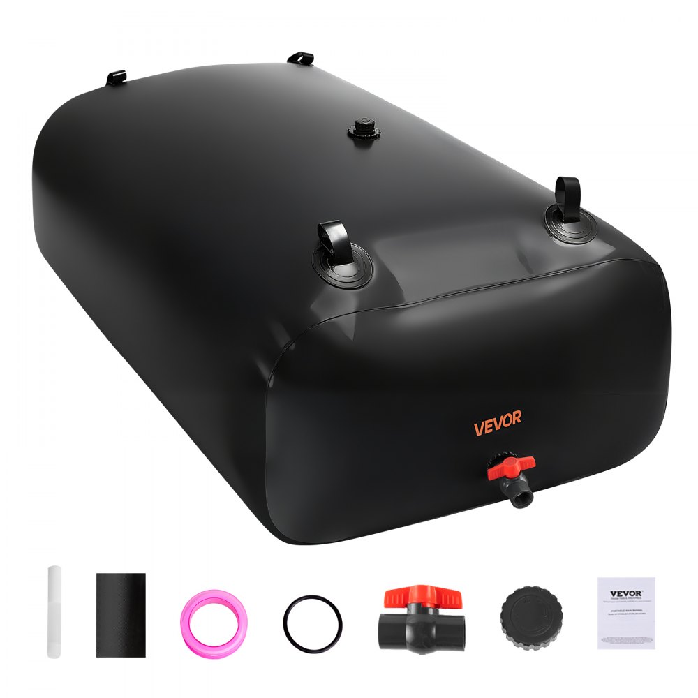 Κύστη αποθήκευσης νερού VEVOR, Δεξαμενή αποθήκευσης νερού 540L, Κύστη μαλακής σακούλας μεγάλης χωρητικότητας από PVC 1000D, Πτυσσόμενη φορητή για άρδευση κήπου, κάμπινγκ, τροχόσπιτο, χρήση έκτακτης ανάγκης - Μαύρο Κύστη αποθήκευσης νερού VEVOR, Δεξαμενή αποθήκευσης νερού 540L, Κύστη μαλακής σακούλας μεγάλης χωρητικότητας από PVC 1000D, Πτυσσόμενη φορητή για άρδευση κήπου, κάμπινγκ, τροχόσπιτο, χρήση έκτακτης ανάγκης - Μαύρο
