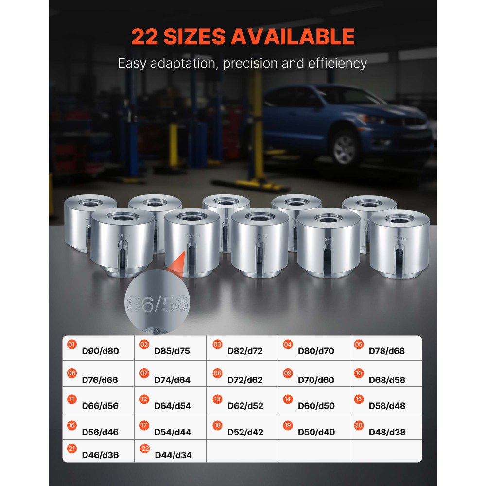 Κιτ μανικιών έλξης και πίεσης VEVOR, 27 τεμάχια, εργαλεία αφαίρεσης και εισαγωγής μανικιών χαλύβδινων δακτυλίων με θήκη μεταφοράς, συμβατά με κινητήρες LCV και HGV, για την αφαίρεση και τοποθέτηση δακτυλίων, ρουλεμάν και στεγανοποιητικών Κιτ μανικιών έλξης και πίεσης VEVOR, 27 τεμάχια, εργαλεία αφαίρεσης και εισαγωγής μανικιών χαλύβδινων δακτυλίων με θήκη μεταφοράς, συμβατά με κινητήρες LCV και HGV, για την αφαίρεση και τοποθέτηση δακτυλίων, ρουλεμάν και στεγανοποιητικών