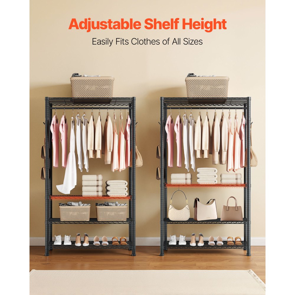 Ράφι ρούχων VEVOR, Ράφι ρούχων βαρέως τύπου, Ράφι ρούχων 4 ρυθμιζόμενων επιπέδων με ανθρακούχο χάλυβα, Ντουλάπα-ντουλάπα χωρητικότητας 227 kg για υπνοδωμάτιο, κατάστημα ρούχων, διάδρομο Ράφι ρούχων VEVOR, Ράφι ρούχων βαρέως τύπου, Ράφι ρούχων 4 ρυθμιζόμενων επιπέδων με ανθρακούχο χάλυβα, Ντουλάπα-ντουλάπα χωρητικότητας 227 kg για υπνοδωμάτιο, κατάστημα ρούχων, διάδρομο