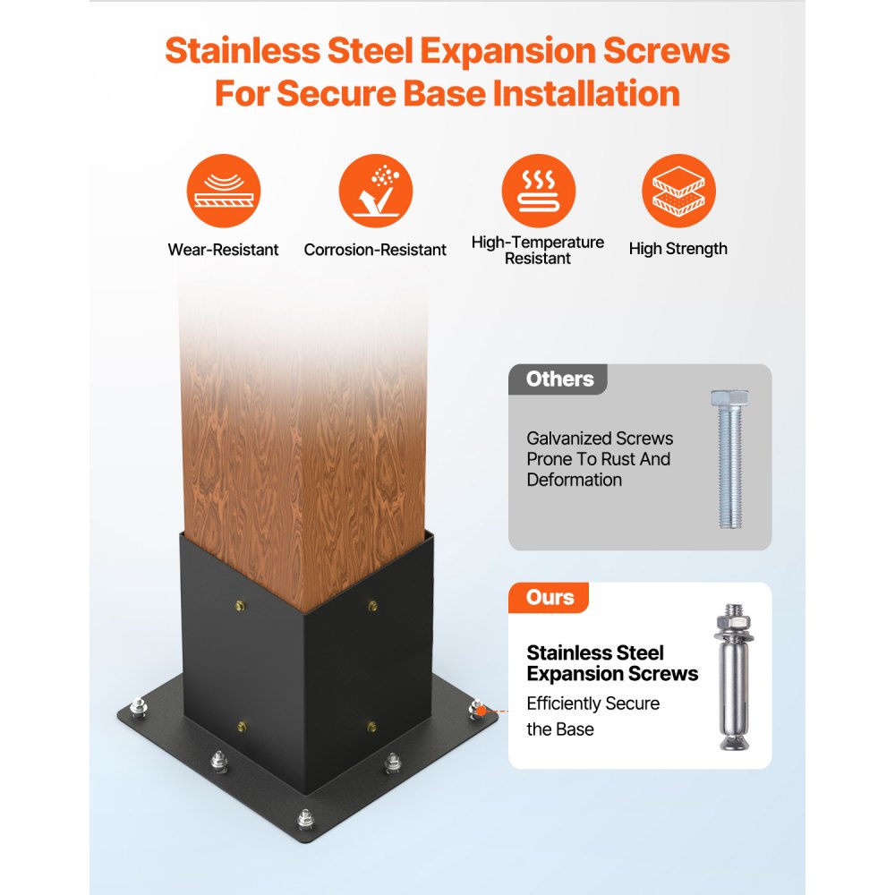 Κιτ πέργκολας VEVOR, στηρίγματα πέργκολας 4x4 ιντσών για ξύλινες δοκούς 92 x 92 mm σε πραγματικές διαστάσεις, στηρίγματα κιόσκι 3 κατευθύνσεων (4 τεμάχια) και 4 κατευθύνσεων (2 τεμάχια) με βάσεις 6 στύλων, για εξωτερικές πέργκολες, κιόσκια, υπόστεγα Κιτ πέργκολας VEVOR, στηρίγματα πέργκολας 4x4 ιντσών για ξύλινες δοκούς 92 x 92 mm σε πραγματικές διαστάσεις, στηρίγματα κιόσκι 3 κατευθύνσεων (4 τεμάχια) και 4 κατευθύνσεων (2 τεμάχια) με βάσεις 6 στύλων, για εξωτερικές πέργκολες, κιόσκια, υπόστεγα