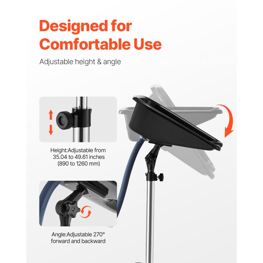 Φορητό μπολ σαμπουάν VEVOR, νιπτήρας σαμπουάν με ρυθμιζόμενο ύψος και γωνία, νιπτήρας κομμωτηρίου με σωλήνα αποστράγγισης και βάση στήριξης σε σχήμα αστεριού για κουρείο ομορφιάς και σπα στο σπίτι Φορητό μπολ σαμπουάν VEVOR, νιπτήρας σαμπουάν με ρυθμιζόμενο ύψος και γωνία, νιπτήρας κομμωτηρίου με σωλήνα αποστράγγισης και βάση στήριξης σε σχήμα αστεριού για κουρείο ομορφιάς και σπα στο σπίτι