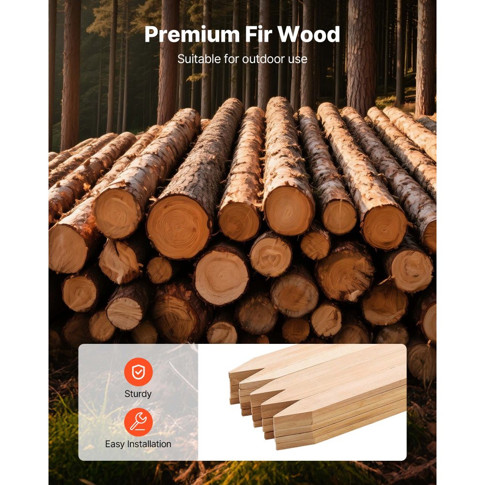 Ξύλινοι πάσσαλοι κήπου VEVOR, 25 τεμάχια 12,7×38,1×609,6 mm Πάσσαλοι διαβάθμισης εδάφους, Πάσσαλος εδάφους κήπου με αιχμηρή μύτη, Πάσσαλος στήριξης φυτών από ξύλο ελάτης, Πινακίδες για όρια φράχτη λάσπης, γραμμές βάσης αυλής Ξύλινοι πάσσαλοι κήπου VEVOR, 25 τεμάχια 12,7×38,1×609,6 mm Πάσσαλοι διαβάθμισης εδάφους, Πάσσαλος εδάφους κήπου με αιχμηρή μύτη, Πάσσαλος στήριξης φυτών από ξύλο ελάτης, Πινακίδες για όρια φράχτη λάσπης, γραμμές βάσης αυλής