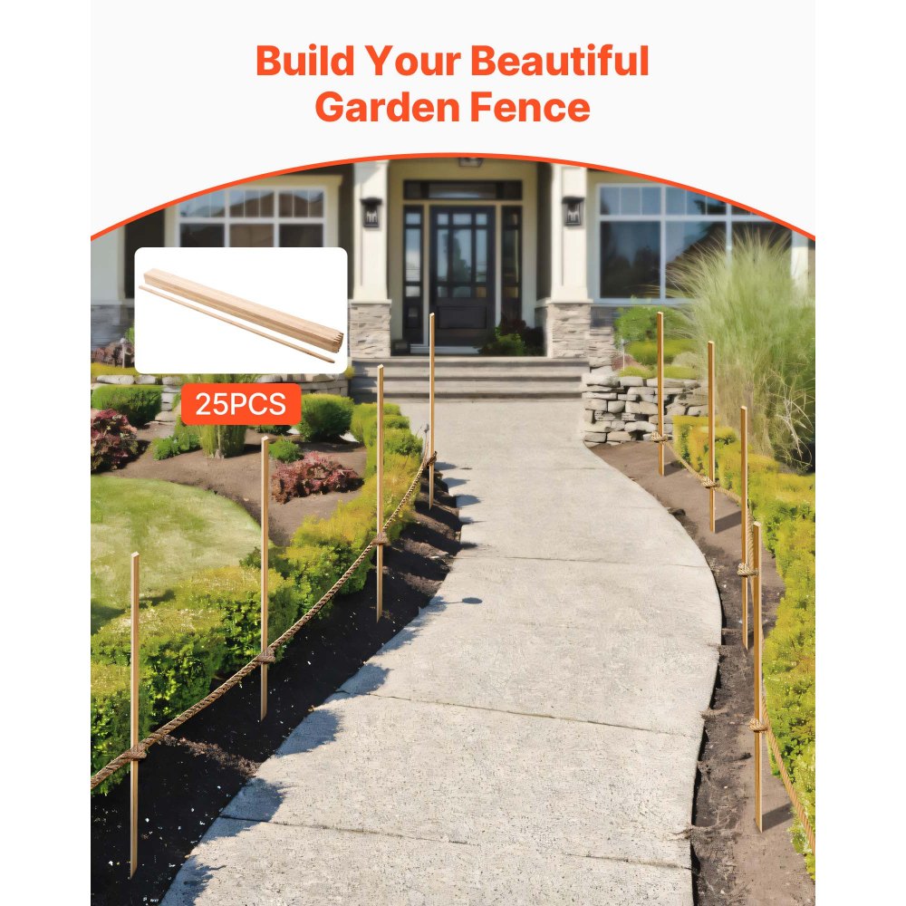 Ξύλινοι πάσσαλοι κήπου VEVOR, 25 τεμάχια 17,53×12,7×1219,2 mm Πάσσαλοι διαβάθμισης εδάφους, Πάσσαλος εδάφους κήπου με αιχμηρή μύτη, Πάσσαλος στήριξης φυτών από ξύλο ελάτης, Πινακίδες για όρια φράχτη λάσπης, γραμμές βάσης αυλής Ξύλινοι πάσσαλοι κήπου VEVOR, 25 τεμάχια 17,53×12,7×1219,2 mm Πάσσαλοι διαβάθμισης εδάφους, Πάσσαλος εδάφους κήπου με αιχμηρή μύτη, Πάσσαλος στήριξης φυτών από ξύλο ελάτης, Πινακίδες για όρια φράχτη λάσπης, γραμμές βάσης αυλής