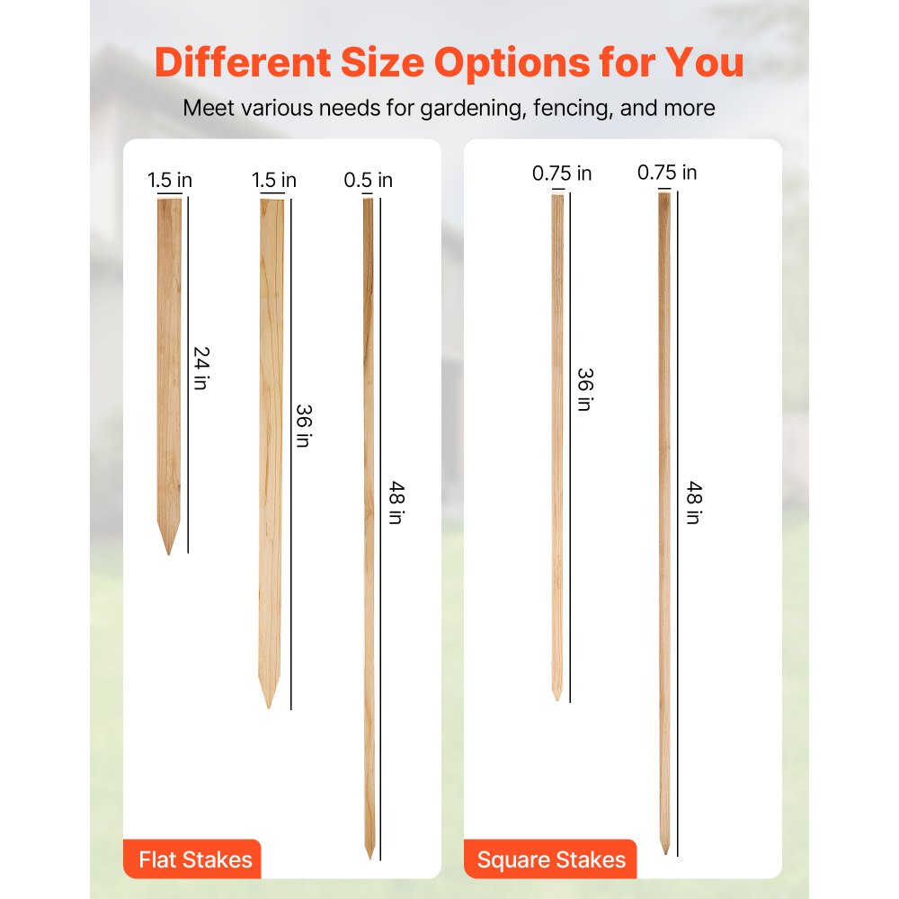 Ξύλινοι πάσσαλοι κήπου VEVOR, 25 τεμάχια 19,05×19,05×914,4 mm Πάσσαλοι διαβάθμισης εδάφους, Πάσσαλος εδάφους κήπου με αιχμηρή μύτη, Πάσσαλος στήριξης φυτών από ξύλο ελάτης, Πινακίδες για όρια φράχτη λάσπης, γραμμές βάσης αυλής Ξύλινοι πάσσαλοι κήπου VEVOR, 25 τεμάχια 19,05×19,05×914,4 mm Πάσσαλοι διαβάθμισης εδάφους, Πάσσαλος εδάφους κήπου με αιχμηρή μύτη, Πάσσαλος στήριξης φυτών από ξύλο ελάτης, Πινακίδες για όρια φράχτη λάσπης, γραμμές βάσης αυλής