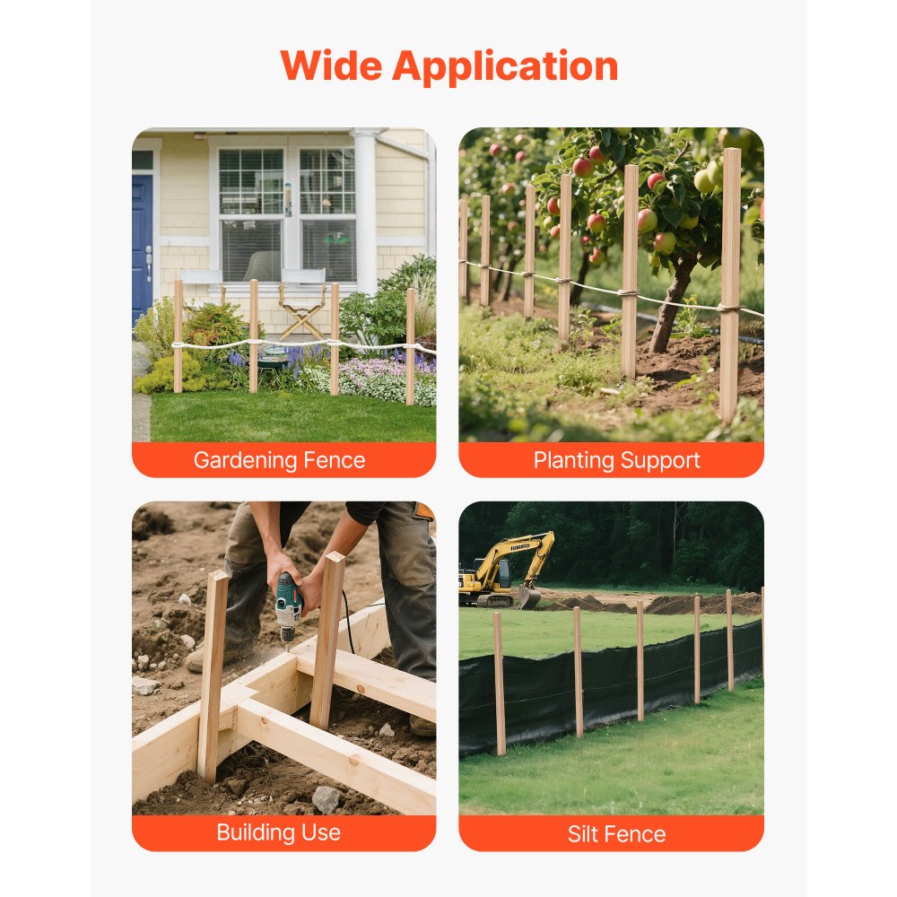 Ξύλινοι πάσσαλοι κήπου VEVOR, 50 τεμάχια 19,05×19,05×914,4 mm Πάσσαλοι διαβάθμισης εδάφους, Πάσσαλος εδάφους κήπου με αιχμηρή μύτη, Πάσσαλος στήριξης φυτών από ξύλο ελάτης, Πινακίδες για όρια φράχτη λάσπης, γραμμές βάσης αυλής Ξύλινοι πάσσαλοι κήπου VEVOR, 50 τεμάχια 19,05×19,05×914,4 mm Πάσσαλοι διαβάθμισης εδάφους, Πάσσαλος εδάφους κήπου με αιχμηρή μύτη, Πάσσαλος στήριξης φυτών από ξύλο ελάτης, Πινακίδες για όρια φράχτη λάσπης, γραμμές βάσης αυλής