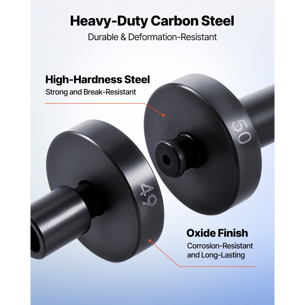 Κιτ Πίεσης Ρουλεμάν VEVOR, 52 τεμάχια, Σετ Κατσαβιδιού Ρουλεμάν και Στεγανοποίησης με 49 Δακτυλίους και Άξονα Λαβής, Σετ Εργαλείων Κατσαβιδιού Δακτυλίου, Κιτ Εργαλείων Αφαίρεσης και Εγκατάστασης από Ανθρακούχο Χάλυβα Βαρέως Τύπου με Θήκη Αποθήκευσης Κιτ Πίεσης Ρουλεμάν VEVOR, 52 τεμάχια, Σετ Κατσαβιδιού Ρουλεμάν και Στεγανοποίησης με 49 Δακτυλίους και Άξονα Λαβής, Σετ Εργαλείων Κατσαβιδιού Δακτυλίου, Κιτ Εργαλείων Αφαίρεσης και Εγκατάστασης από Ανθρακούχο Χάλυβα Βαρέως Τύπου με Θήκη Αποθήκευσης