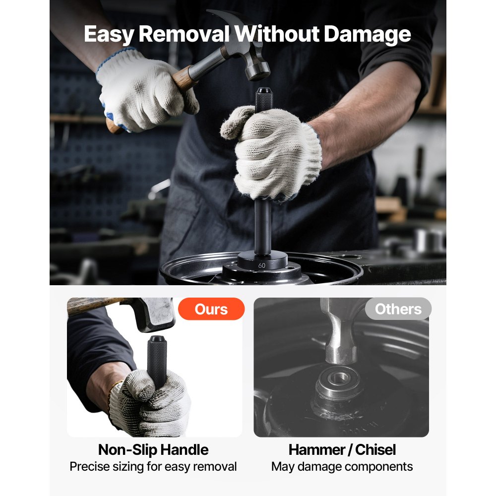 Κιτ Πίεσης Ρουλεμάν VEVOR, 52 τεμάχια, Σετ Κατσαβιδιού Ρουλεμάν και Στεγανοποίησης με 49 Δακτυλίους και Άξονα Λαβής, Σετ Εργαλείων Κατσαβιδιού Δακτυλίου, Κιτ Εργαλείων Αφαίρεσης και Εγκατάστασης από Ανθρακούχο Χάλυβα Βαρέως Τύπου με Θήκη Αποθήκευσης Κιτ Πίεσης Ρουλεμάν VEVOR, 52 τεμάχια, Σετ Κατσαβιδιού Ρουλεμάν και Στεγανοποίησης με 49 Δακτυλίους και Άξονα Λαβής, Σετ Εργαλείων Κατσαβιδιού Δακτυλίου, Κιτ Εργαλείων Αφαίρεσης και Εγκατάστασης από Ανθρακούχο Χάλυβα Βαρέως Τύπου με Θήκη Αποθήκευσης