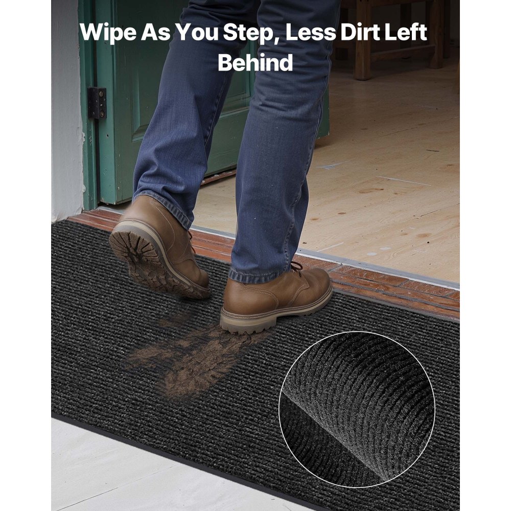 Πατάκι εισόδου VEVOR, επαγγελματικό πατάκι δαπέδου 3048 x 914 mm για εσωτερικούς και εξωτερικούς χώρους, κομψό ριγέ βιομηχανικό χαλί με επένδυση PVC, βαρέως τύπου πλενόμενο χαλί εισόδου για διάδρομο, μπαλκόνι, γκαράζ, γκρι Πατάκι εισόδου VEVOR, επαγγελματικό πατάκι δαπέδου 3048 x 914 mm για εσωτερικούς και εξωτερικούς χώρους, κομψό ριγέ βιομηχανικό χαλί με επένδυση PVC, βαρέως τύπου πλενόμενο χαλί εισόδου για διάδρομο, μπαλκόνι, γκαράζ, γκρι