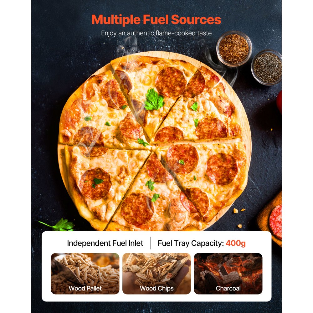 Φούρνος πίτσας εξωτερικού χώρου VEVOR, Φούρνοι πίτσας με ξύλα 12 ιντσών, Κουζίνα πέλλετ με θερμόμετρο και ηλεκτρική περιστροφή, Φορητή μηχανή πίτσας για εξωτερική αυλή, κάμπινγκ, πέτρα πίτσας, τσάντα μεταφοράς, φτυάρι Φούρνος πίτσας εξωτερικού χώρου VEVOR, Φούρνοι πίτσας με ξύλα 12 ιντσών, Κουζίνα πέλλετ με θερμόμετρο και ηλεκτρική περιστροφή, Φορητή μηχανή πίτσας για εξωτερική αυλή, κάμπινγκ, πέτρα πίτσας, τσάντα μεταφοράς, φτυάρι