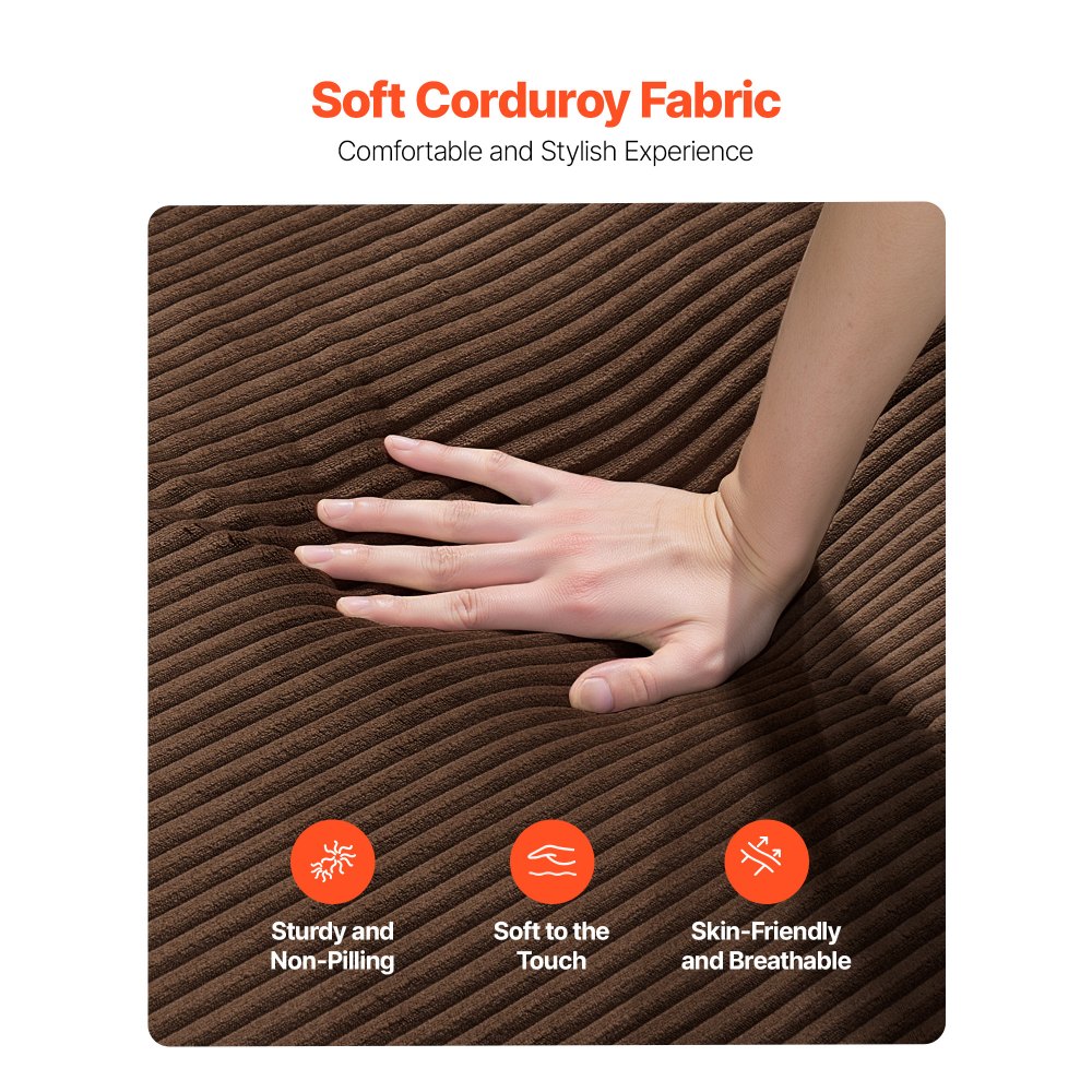 Μοντέρνος καναπές VEVOR 2110 mm, Άνετος καναπές από κορδόνι με βαθιά καθίσματα, Καναπές Cloud με φαρδιά μπράτσα, Δεν απαιτείται συναρμολόγηση, Μεγάλος βελούδινος καναπές ιδανικός για σαλόνι, υπνοδωμάτιο, διαμέρισμα και γραφείο, καφέ Μοντέρνος καναπές VEVOR 2110 mm, Άνετος καναπές από κορδόνι με βαθιά καθίσματα, Καναπές Cloud με φαρδιά μπράτσα, Δεν απαιτείται συναρμολόγηση, Μεγάλος βελούδινος καναπές ιδανικός για σαλόνι, υπνοδωμάτιο, διαμέρισμα και γραφείο, καφέ