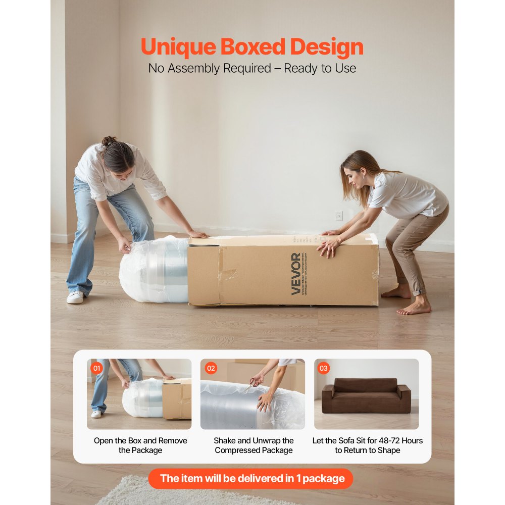 Μοντέρνος καναπές VEVOR 2110 mm, Άνετος καναπές από κορδόνι με βαθιά καθίσματα, Καναπές Cloud με φαρδιά μπράτσα, Δεν απαιτείται συναρμολόγηση, Μεγάλος βελούδινος καναπές ιδανικός για σαλόνι, υπνοδωμάτιο, διαμέρισμα και γραφείο, καφέ Μοντέρνος καναπές VEVOR 2110 mm, Άνετος καναπές από κορδόνι με βαθιά καθίσματα, Καναπές Cloud με φαρδιά μπράτσα, Δεν απαιτείται συναρμολόγηση, Μεγάλος βελούδινος καναπές ιδανικός για σαλόνι, υπνοδωμάτιο, διαμέρισμα και γραφείο, καφέ