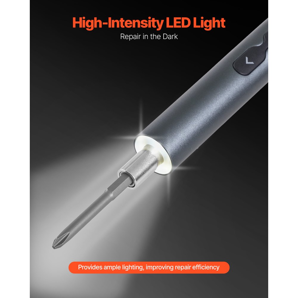 Σετ ηλεκτρικών κατσαβιδιών ακριβείας VEVOR, 48 μαγνητικές μύτες, μίνι ηλεκτρικό κατσαβίδι με μαγνητικό κουτί αποθήκευσης, ατσάλινες μύτες S2, φως LED, φόρτιση τύπου C, για επισκευή τηλεφώνων, φορητών υπολογιστών και ηλεκτρονικών ειδών Σετ ηλεκτρικών κατσαβιδιών ακριβείας VEVOR, 48 μαγνητικές μύτες, μίνι ηλεκτρικό κατσαβίδι με μαγνητικό κουτί αποθήκευσης, ατσάλινες μύτες S2, φως LED, φόρτιση τύπου C, για επισκευή τηλεφώνων, φορητών υπολογιστών και ηλεκτρονικών ειδών