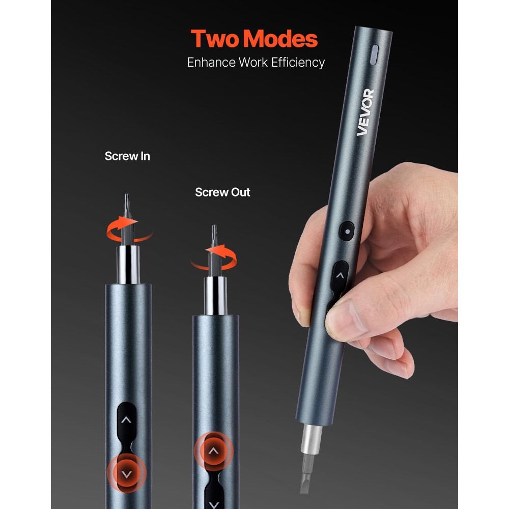 Σετ ηλεκτρικών κατσαβιδιών ακριβείας VEVOR, 48 μαγνητικές μύτες, μίνι ηλεκτρικό κατσαβίδι με μαγνητικό κουτί αποθήκευσης, ατσάλινες μύτες S2, φως LED, φόρτιση τύπου C, για επισκευή τηλεφώνων, φορητών υπολογιστών και ηλεκτρονικών ειδών Σετ ηλεκτρικών κατσαβιδιών ακριβείας VEVOR, 48 μαγνητικές μύτες, μίνι ηλεκτρικό κατσαβίδι με μαγνητικό κουτί αποθήκευσης, ατσάλινες μύτες S2, φως LED, φόρτιση τύπου C, για επισκευή τηλεφώνων, φορητών υπολογιστών και ηλεκτρονικών ειδών