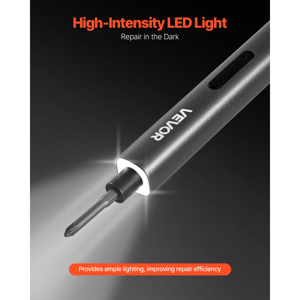 Σετ ηλεκτρικών κατσαβιδιών ακριβείας VEVOR, 52 μαγνητικές μύτες, μίνι ηλεκτρικό κατσαβίδι με μαγνητικό κουτί αποθήκευσης, ατσάλινες μύτες S2, φως LED, φόρτιση τύπου C, για επισκευή τηλεφώνων, φορητών υπολογιστών και ηλεκτρονικών ειδών Σετ ηλεκτρικών κατσαβιδιών ακριβείας VEVOR, 52 μαγνητικές μύτες, μίνι ηλεκτρικό κατσαβίδι με μαγνητικό κουτί αποθήκευσης, ατσάλινες μύτες S2, φως LED, φόρτιση τύπου C, για επισκευή τηλεφώνων, φορητών υπολογιστών και ηλεκτρονικών ειδών