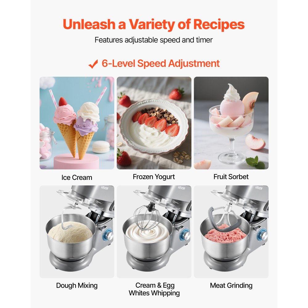 Παγωτομηχανή VEVOR, Χωρητικότητα 1,7 L, Ηλεκτρικό Μίξερ 6 Ταχυτήτων, με Ψηφιακή Οθόνη LED & Χρονοδιακόπτη, Αναδευτήρα, Γάντζο Ζύμης, Προστατευτικό Πιτσιλίσματος, για Σπιτικό Παγωτό Σορμπέ με Παγωμένο Γιαούρτι και Φρούτα, Γκρι Παγωτομηχανή VEVOR, Χωρητικότητα 1,7 L, Ηλεκτρικό Μίξερ 6 Ταχυτήτων, με Ψηφιακή Οθόνη LED & Χρονοδιακόπτη, Αναδευτήρα, Γάντζο Ζύμης, Προστατευτικό Πιτσιλίσματος, για Σπιτικό Παγωτό Σορμπέ με Παγωμένο Γιαούρτι και Φρούτα, Γκρι