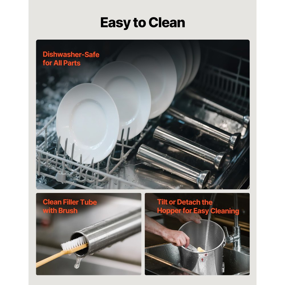 Χειροκίνητος γεμιστής λουκάνικου VEVOR, κάθετος γεμιστής κρέατος 11 λίβρες / 5 λίτρα, μηχανή πλήρωσης κρέατος για λουκάνικα διπλής ταχύτητας, γεμιστής βαρέως τύπου από ανοξείδωτο ατσάλι με 5 σωλήνες γέμισης, για εμπορική και οικιακή χρήση Χειροκίνητος γεμιστής λουκάνικου VEVOR, κάθετος γεμιστής κρέατος 11 λίβρες / 5 λίτρα, μηχανή πλήρωσης κρέατος για λουκάνικα διπλής ταχύτητας, γεμιστής βαρέως τύπου από ανοξείδωτο ατσάλι με 5 σωλήνες γέμισης, για εμπορική και οικιακή χρήση