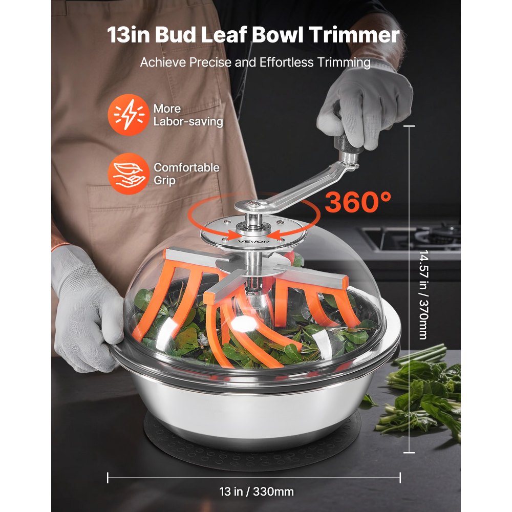 Χλοοκοπτικό VEVOR Bud Leaf Bowl, Χειροκίνητο ψαλίδι μπουμπουκιών 335 mm, με αιχμηρές λεπίδες από ανοξείδωτο ατσάλι, οπτική κοπή, μηχανή υδροπονικής κοπής υγρής και ξηρής, περιστρεφόμενη περιστροφή για φυτά, φύλλα, μπουμπούκια, λουλούδια Χλοοκοπτικό VEVOR Bud Leaf Bowl, Χειροκίνητο ψαλίδι μπουμπουκιών 335 mm, με αιχμηρές λεπίδες από ανοξείδωτο ατσάλι, οπτική κοπή, μηχανή υδροπονικής κοπής υγρής και ξηρής, περιστρεφόμενη περιστροφή για φυτά, φύλλα, μπουμπούκια, λουλούδια