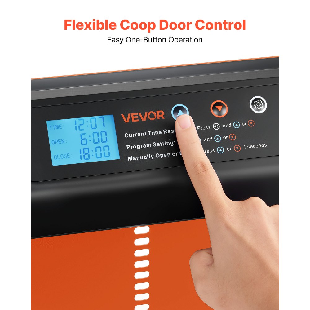 Αυτόματη πόρτα κοτέτσιου VEVOR, Πόρτα κοτέτσιου με μπαταρία, χρονοδιακόπτη και χειροκίνητη ρύθμιση, ασφάλεια κατά του τσιμπήματος, ανθεκτικό κράμα αλουμινίου, ανοιχτήρι πόρτας Chick Run με αδιάβροχη σφράγιση, πορτοκαλί Αυτόματη πόρτα κοτέτσιου VEVOR, Πόρτα κοτέτσιου με μπαταρία, χρονοδιακόπτη και χειροκίνητη ρύθμιση, ασφάλεια κατά του τσιμπήματος, ανθεκτικό κράμα αλουμινίου, ανοιχτήρι πόρτας Chick Run με αδιάβροχη σφράγιση, πορτοκαλί