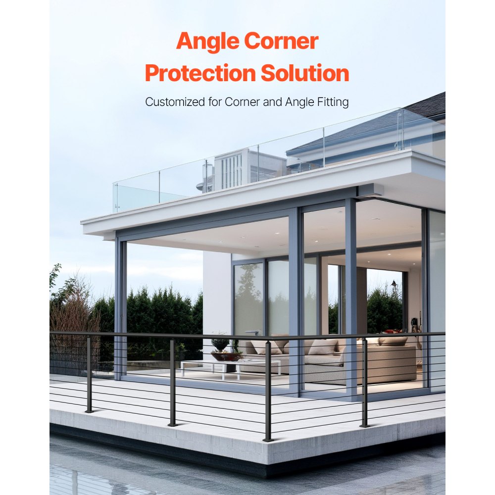 Στύλος κιγκλιδώματος καλωδίων VEVOR, γωνιακός στύλος κιγκλιδώματος 36x2x2 ιντσών, με προ-τρυπημένες οπές σε σχήμα L, στύλος κιγκλιδώματος καλωδίων από ανοξείδωτο χάλυβα με οριζόντια και καμπύλη βάση, 1 τεμάχιο, μαύρο, 1JZLGZXHS914ZPBNY001V0 Στύλος κιγκλιδώματος καλωδίων VEVOR, γωνιακός στύλος κιγκλιδώματος 36x2x2 ιντσών, με προ-τρυπημένες οπές σε σχήμα L, στύλος κιγκλιδώματος καλωδίων από ανοξείδωτο χάλυβα με οριζόντια και καμπύλη βάση, 1 τεμάχιο, μαύρο, 1JZLGZXHS914ZPBNY001V0