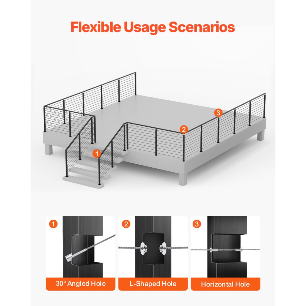 Στύλος κιγκλιδώματος καλωδίων VEVOR, γωνιακός στύλος κιγκλιδώματος 36x2x2 ιντσών, με προ-τρυπημένες οπές σε σχήμα L, στύλος κιγκλιδώματος καλωδίων από ανοξείδωτο χάλυβα με οριζόντια και καμπύλη βάση, 1 τεμάχιο, μαύρο, 1JZLGZXHS914ZPBNY001V0 Στύλος κιγκλιδώματος καλωδίων VEVOR, γωνιακός στύλος κιγκλιδώματος 36x2x2 ιντσών, με προ-τρυπημένες οπές σε σχήμα L, στύλος κιγκλιδώματος καλωδίων από ανοξείδωτο χάλυβα με οριζόντια και καμπύλη βάση, 1 τεμάχιο, μαύρο, 1JZLGZXHS914ZPBNY001V0