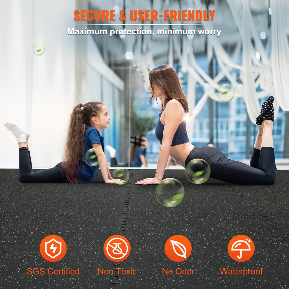 Πατάκια δαπέδου VEVOR EVA Interlocking Foam, 6 τεμάχια πλακάκια από καουτσούκ σε σχήμα παζλ πάχους 0,56 ιντσών, Πατάκι δαπέδου άσκησης 24 x 24 ιντσών για προπόνηση και φυσική κατάσταση, Πατάκια δαπέδου βαρέως τύπου για σπίτι, γυμναστήριο, γραφείο - 24 τετραγωνικά πόδια Πατάκια δαπέδου VEVOR EVA Interlocking Foam, 6 τεμάχια πλακάκια από καουτσούκ σε σχήμα παζλ πάχους 0,56 ιντσών, Πατάκι δαπέδου άσκησης 24 x 24 ιντσών για προπόνηση και φυσική κατάσταση, Πατάκια δαπέδου βαρέως τύπου για σπίτι, γυμναστήριο, γραφείο - 24 τετραγωνικά πόδια