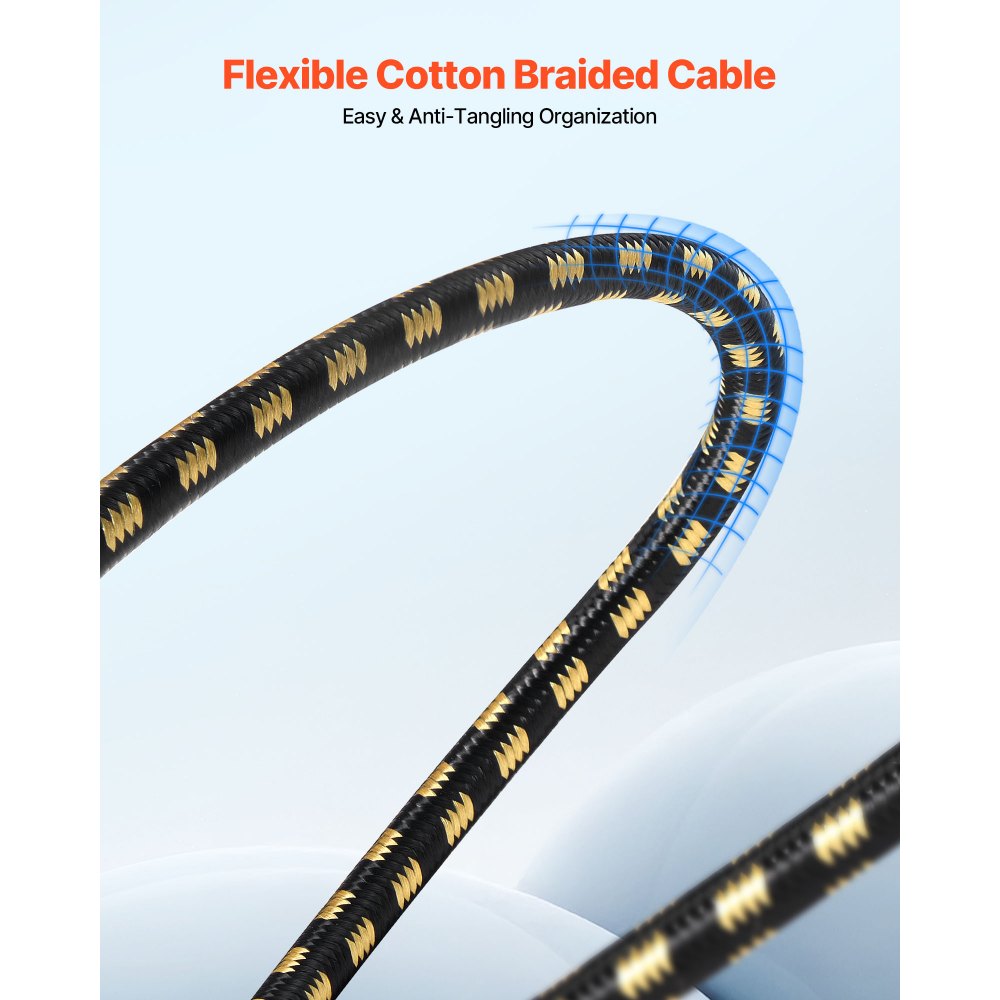 Καλώδιο VEVOR XLR 7,62 μ., Συσκευασία των 6, Θωρακισμένα Καλώδια Μικροφώνου DMX Αρσενικό σε Θηλυκό, Επιχρυσωμένα Καλώδια Μικροφώνου XLR 3 Ακροδεκτών, για Φωτισμό Σκηνής, Μικρόφωνα, Ενισχυτή, Μίκτη, Συστήματα Ηχείων Καλώδιο VEVOR XLR 7,62 μ., Συσκευασία των 6, Θωρακισμένα Καλώδια Μικροφώνου DMX Αρσενικό σε Θηλυκό, Επιχρυσωμένα Καλώδια Μικροφώνου XLR 3 Ακροδεκτών, για Φωτισμό Σκηνής, Μικρόφωνα, Ενισχυτή, Μίκτη, Συστήματα Ηχείων