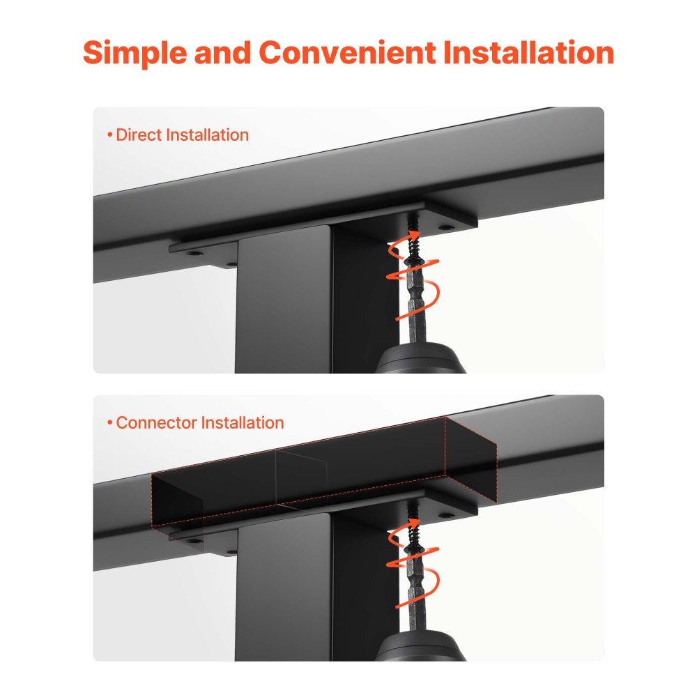 VEVOR Συσκευασία 4 τεμαχίων από ανοξείδωτο ατσάλι 198 cm, ορθογώνια χειρολαβή σκάλας για εξωτερικούς/εσωτερικούς χώρους με καπάκι, ματ μαύρη επίστρωση, ρυθμιζόμενη μεταλλική ράγα σκάλας για κιτ καλωδιακού κιγκλιδώματος VEVOR Συσκευασία 4 τεμαχίων από ανοξείδωτο ατσάλι 198 cm, ορθογώνια χειρολαβή σκάλας για εξωτερικούς/εσωτερικούς χώρους με καπάκι, ματ μαύρη επίστρωση, ρυθμιζόμενη μεταλλική ράγα σκάλας για κιτ καλωδιακού κιγκλιδώματος