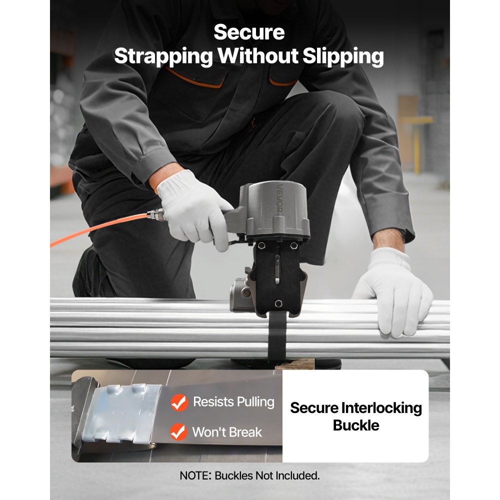 Πνευματική μηχανή δεσίματος χάλυβα VEVOR, δύναμη εφελκυσμού 8500 N, εργαλείο δεσίματος μετάλλου, εντατήρας και κοπτικό στεγανοποιητικό για μεταλλική ταινία πλάτους 32 mm, πρέσα βαρέως τύπου για συσκευασία υψηλής εφελκυσμού Πνευματική μηχανή δεσίματος χάλυβα VEVOR, δύναμη εφελκυσμού 8500 N, εργαλείο δεσίματος μετάλλου, εντατήρας και κοπτικό στεγανοποιητικό για μεταλλική ταινία πλάτους 32 mm, πρέσα βαρέως τύπου για συσκευασία υψηλής εφελκυσμού