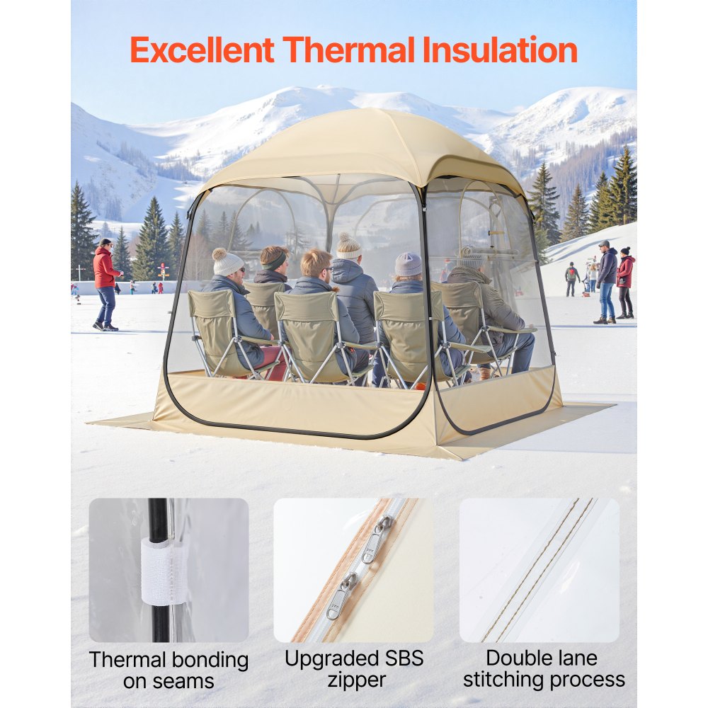 Σκηνή VEVOR Pop-up για αθλήματα, 1,83x1,83 μ. Διάφανη σκηνή με φούσκες για 2-4 άτομα, αδιάβροχη εξωτερική κάψουλα με πατάκι δαπέδου και κάλυμμα, σκηνές κήπου με θόλο, ιγκλού, στέγαστρο κάμπινγκ για εκδηλώσεις, ψάρεμα, επευφημίες Σκηνή VEVOR Pop-up για αθλήματα, 1,83x1,83 μ. Διάφανη σκηνή με φούσκες για 2-4 άτομα, αδιάβροχη εξωτερική κάψουλα με πατάκι δαπέδου και κάλυμμα, σκηνές κήπου με θόλο, ιγκλού, στέγαστρο κάμπινγκ για εκδηλώσεις, ψάρεμα, επευφημίες