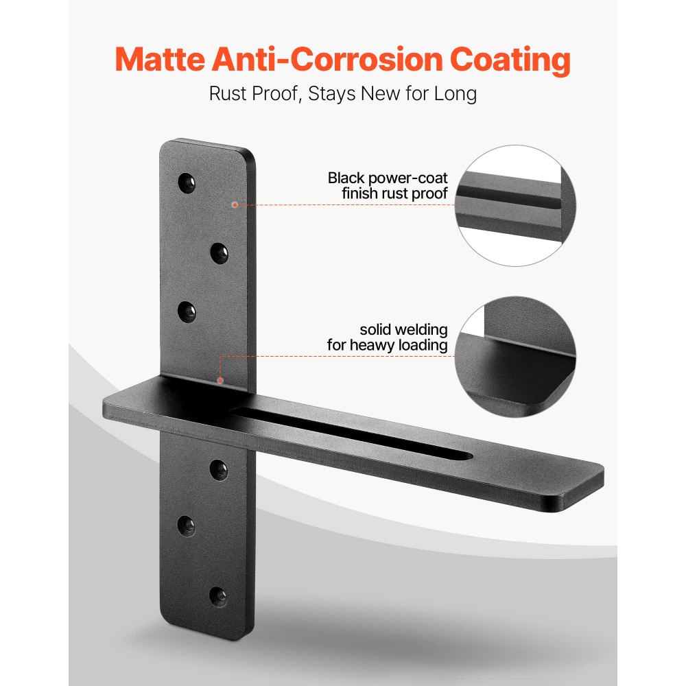 Βάσεις ραφιών VEVOR T 2 τεμάχια, χωρητικότητα βάρους 90 kg, 304,8 x 73,5 x 304,8 mm, Βάσεις βαρέως τύπου από συμπαγές χάλυβα για ράφια, Στήριγμα πάγκου με πλωτή βάση και βίδες Βάσεις ραφιών VEVOR T 2 τεμάχια, χωρητικότητα βάρους 90 kg, 304,8 x 73,5 x 304,8 mm, Βάσεις βαρέως τύπου από συμπαγές χάλυβα για ράφια, Στήριγμα πάγκου με πλωτή βάση και βίδες