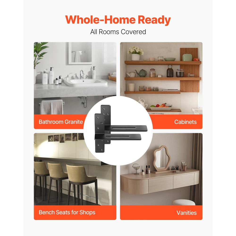 Βάσεις ραφιών VEVOR T 2 τεμάχια, χωρητικότητα βάρους 90 kg, 304,8 x 73,5 x 304,8 mm, Βάσεις βαρέως τύπου από συμπαγές χάλυβα για ράφια, Στήριγμα πάγκου με πλωτή βάση και βίδες Βάσεις ραφιών VEVOR T 2 τεμάχια, χωρητικότητα βάρους 90 kg, 304,8 x 73,5 x 304,8 mm, Βάσεις βαρέως τύπου από συμπαγές χάλυβα για ράφια, Στήριγμα πάγκου με πλωτή βάση και βίδες