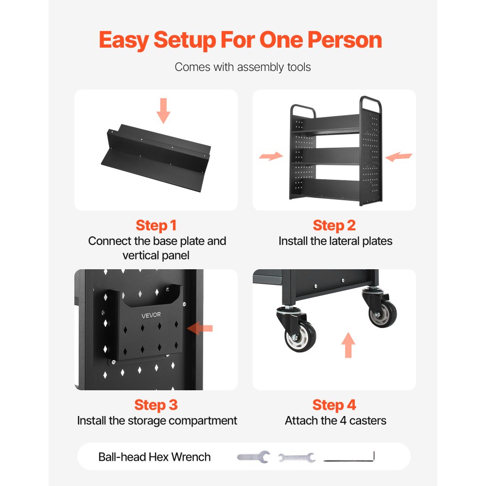 Τροχαίο καρότσι βιβλιοθήκης VEVOR, χωρητικότητας 150 kg, καρότσι βιβλιοθήκης 97 x 51,5 x 122,5 cm, ράφια διπλής όψης σε σχήμα W με κλειδώσιμες ρόδες 76,2 mm, καρότσι βιβλιοθήκης για ράφια σπιτιού, γραφείου και σχολείου, μαύρο Τροχαίο καρότσι βιβλιοθήκης VEVOR, χωρητικότητας 150 kg, καρότσι βιβλιοθήκης 97 x 51,5 x 122,5 cm, ράφια διπλής όψης σε σχήμα W με κλειδώσιμες ρόδες 76,2 mm, καρότσι βιβλιοθήκης για ράφια σπιτιού, γραφείου και σχολείου, μαύρο