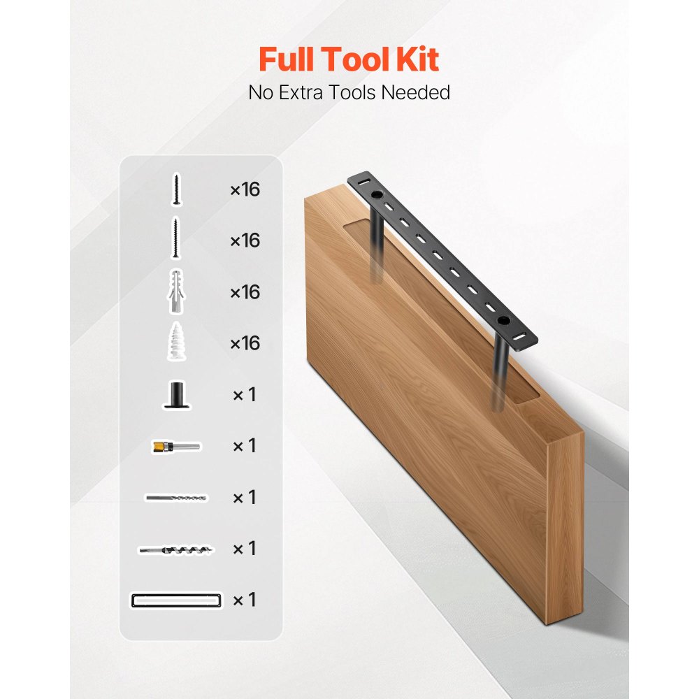 Βάσεις πλωτών ραφιών VEVOR 2 τεμάχια, 150 λίβρες/68 kg χωρητικότητα βάρους, 16x6,2x1,5 ίντσες / 406,4x157,4x38,1 mm, Βάση στήριξης κρυφών ραφιών βαρέως τύπου, Αόρατη βάση στήριξης πλωτών ραφιών για τοποθέτηση σε τοίχο Βάσεις πλωτών ραφιών VEVOR 2 τεμάχια, 150 λίβρες/68 kg χωρητικότητα βάρους, 16x6,2x1,5 ίντσες / 406,4x157,4x38,1 mm, Βάση στήριξης κρυφών ραφιών βαρέως τύπου, Αόρατη βάση στήριξης πλωτών ραφιών για τοποθέτηση σε τοίχο