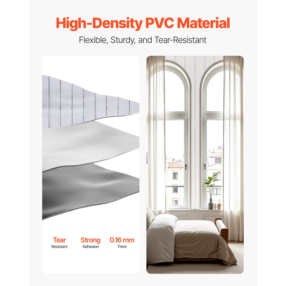 Ταπετσαρία τοίχου VEVOR Peel and Stick, 45cm x 15m Χαρτί επαφής λευκό με υφή ξύλου, αδιάβροχο, αυτοκόλλητο, εύκολο στον καθαρισμό και ξεφλούδισμα, διακοσμητικό βινύλιο τοίχου, για υπνοδωμάτιο, κουζίνα, γραφείο, μπάνιο, γραφείο Ταπετσαρία τοίχου VEVOR Peel and Stick, 45cm x 15m Χαρτί επαφής λευκό με υφή ξύλου, αδιάβροχο, αυτοκόλλητο, εύκολο στον καθαρισμό και ξεφλούδισμα, διακοσμητικό βινύλιο τοίχου, για υπνοδωμάτιο, κουζίνα, γραφείο, μπάνιο, γραφείο