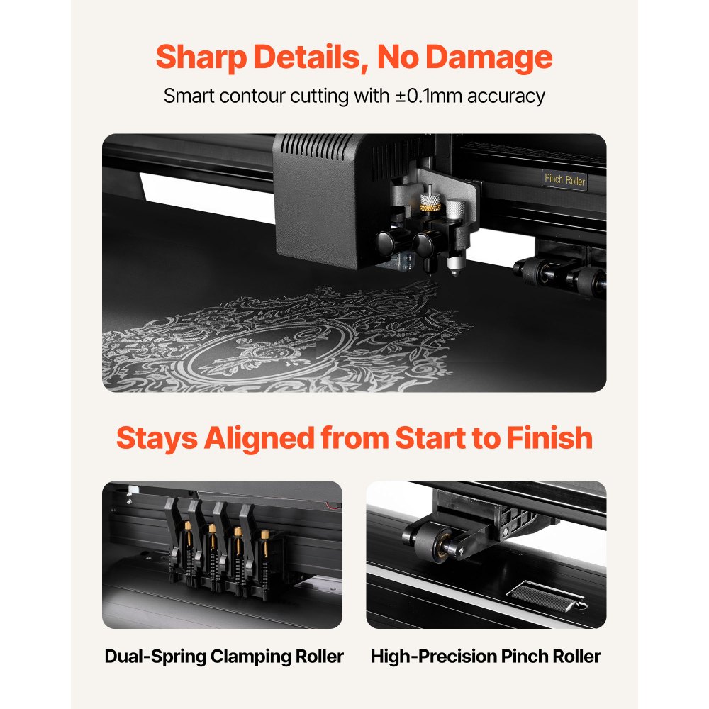 Μηχανή κοπής βινυλίου VEVOR, μέγιστο πλάτος τροφοδοσίας 870 mm, διπλές λεπίδες, ρυθμιζόμενη δύναμη και ταχύτητα, οθόνη LED, εκτυπωτής κοπής βινυλίου plotter με λογισμικό Signmaster για συμβατότητα με Windows και macOS Μηχανή κοπής βινυλίου VEVOR, μέγιστο πλάτος τροφοδοσίας 870 mm, διπλές λεπίδες, ρυθμιζόμενη δύναμη και ταχύτητα, οθόνη LED, εκτυπωτής κοπής βινυλίου plotter με λογισμικό Signmaster για συμβατότητα με Windows και macOS