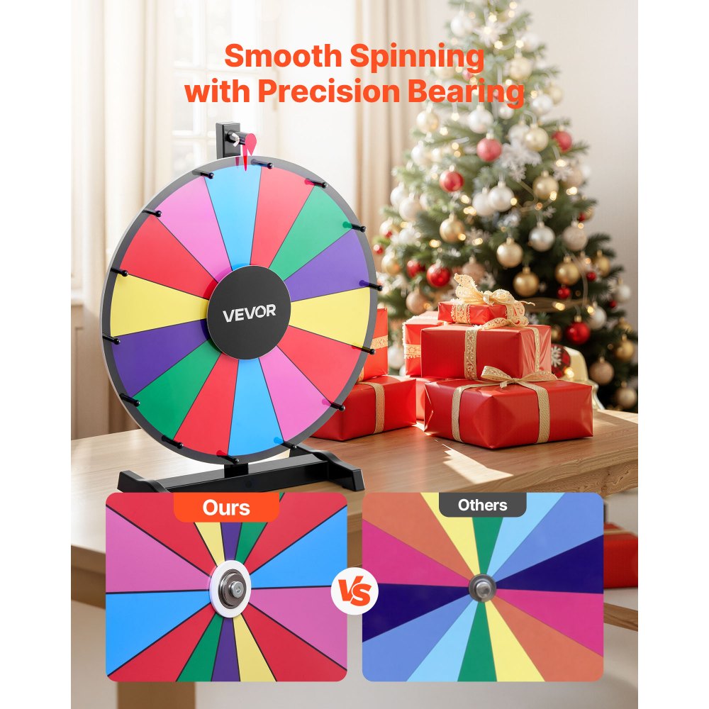 Τροχός Βραβείων VEVOR 457 mm, Τροχός Βραβείων 14 Θέσεων με Βάση, Επιτραπέζια Ρουλέτα Τύχης με Ξηρό Σβήσιμο και 2 Μαρκαδόρους, 6 Χρώματα, Εύκολη Συναρμολόγηση, για Πάρτι, Παμπ, Εμπορική Έκθεση, Καρναβάλι, Εκδηλώσεις Τροχός Βραβείων VEVOR 457 mm, Τροχός Βραβείων 14 Θέσεων με Βάση, Επιτραπέζια Ρουλέτα Τύχης με Ξηρό Σβήσιμο και 2 Μαρκαδόρους, 6 Χρώματα, Εύκολη Συναρμολόγηση, για Πάρτι, Παμπ, Εμπορική Έκθεση, Καρναβάλι, Εκδηλώσεις
