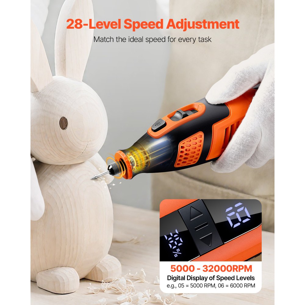 Κιτ ασύρματων περιστροφικών εργαλείων VEVOR 119 τεμαχίων, φορητό μίνι ηλεκτρικό περιστροφικό εργαλείο DC12V, ταχύτητα 28 επιπέδων 5000-32000 σ.α.λ. Πολυχρηστικά εργαλεία DIY για χάραξη, τρίψιμο, στίλβωση, σκάλισμα, κοπή, χειροτεχνίες DIY Κιτ ασύρματων περιστροφικών εργαλείων VEVOR 119 τεμαχίων, φορητό μίνι ηλεκτρικό περιστροφικό εργαλείο DC12V, ταχύτητα 28 επιπέδων 5000-32000 σ.α.λ. Πολυχρηστικά εργαλεία DIY για χάραξη, τρίψιμο, στίλβωση, σκάλισμα, κοπή, χειροτεχνίες DIY