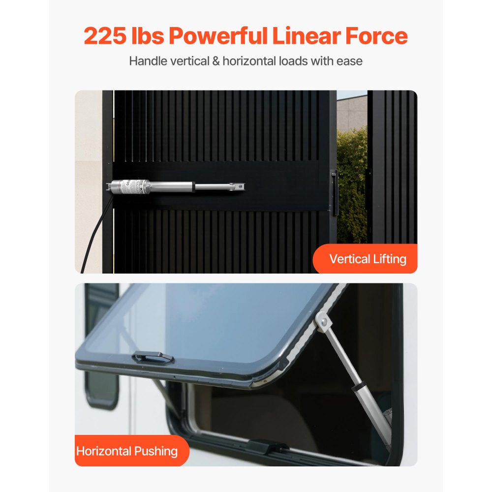 Γραμμικός Ενεργοποιητής VEVOR 12V, Διαδρομή 101,6 mm, Υψηλής Ταχύτητας 15 mm/s, Γραμμικός Ενεργοποιητής Κίνησης 1000N - με Προστασία IP54 & Βάση Στήριξης για Γραφείο Ανύψωσης, Ανακλινόμενες Καρέκλες, Ανοιχτήρι Πόρτας Παραθύρου Γραμμικός Ενεργοποιητής VEVOR 12V, Διαδρομή 101,6 mm, Υψηλής Ταχύτητας 15 mm/s, Γραμμικός Ενεργοποιητής Κίνησης 1000N - με Προστασία IP54 & Βάση Στήριξης για Γραφείο Ανύψωσης, Ανακλινόμενες Καρέκλες, Ανοιχτήρι Πόρτας Παραθύρου