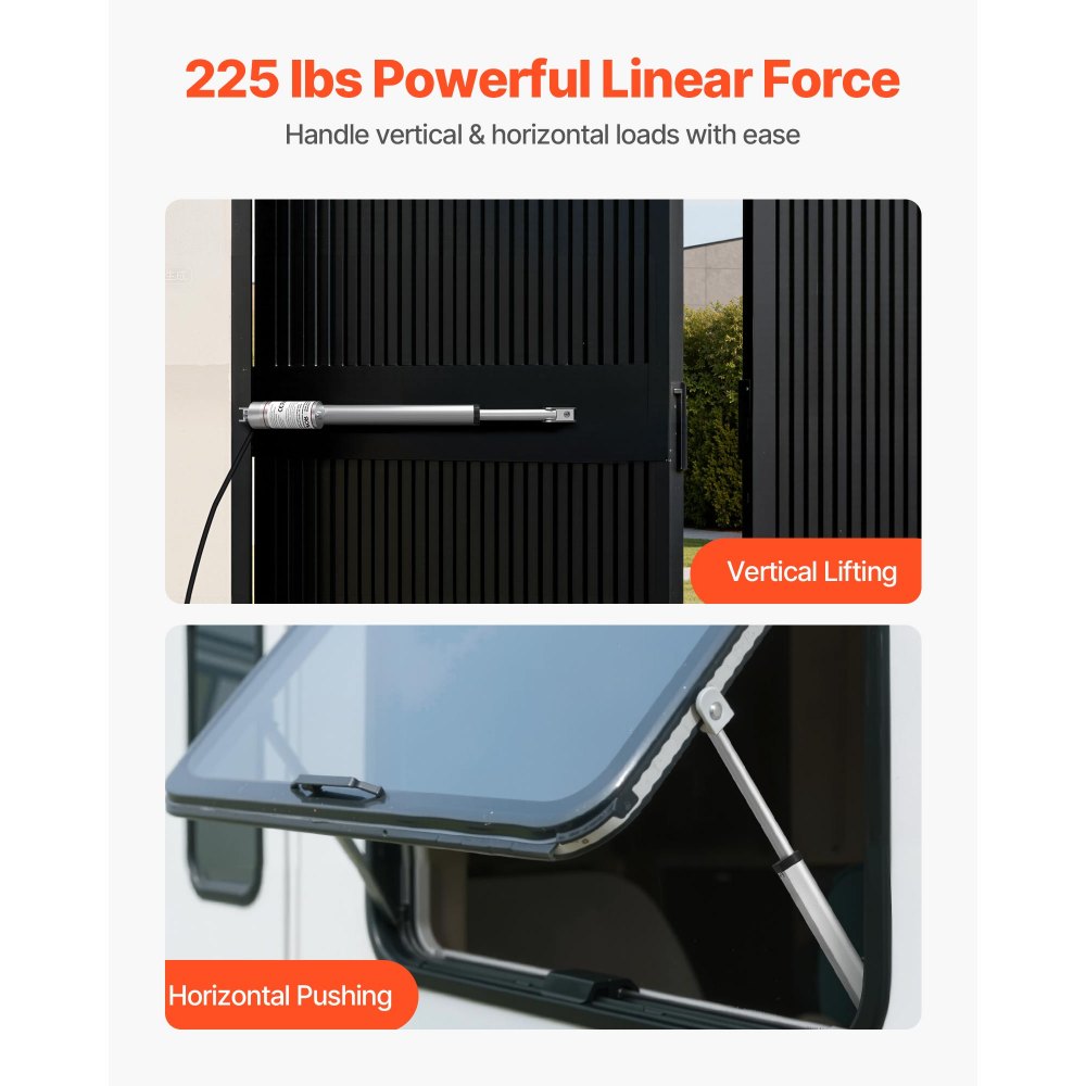 Γραμμικός Ενεργοποιητής VEVOR 12V, Διαδρομή 203,2 mm, Υψηλής Ταχύτητας 15 mm/s, Γραμμικός Ενεργοποιητής Κίνησης 1000N - με Προστασία IP54 & Βάση Στήριξης για Γραφείο Ανύψωσης, Ανακλινόμενες Καρέκλες, Ανοιχτήρι Πόρτας Παραθύρου Γραμμικός Ενεργοποιητής VEVOR 12V, Διαδρομή 203,2 mm, Υψηλής Ταχύτητας 15 mm/s, Γραμμικός Ενεργοποιητής Κίνησης 1000N - με Προστασία IP54 & Βάση Στήριξης για Γραφείο Ανύψωσης, Ανακλινόμενες Καρέκλες, Ανοιχτήρι Πόρτας Παραθύρου