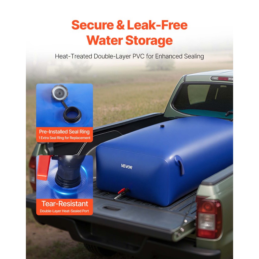 Κύστη αποθήκευσης νερού VEVOR 1000L μεγάλης χωρητικότητας, τσάντα νερού, φορητό & πτυσσόμενο δοχείο μαλακού νερού, στεγανή & ανθεκτική σε σχίσιμο δεξαμενή αποθήκευσης νερού έκτακτης ανάγκης από PVC για τροχόσπιτα & εξωτερική χρήση Κύστη αποθήκευσης νερού VEVOR 1000L μεγάλης χωρητικότητας, τσάντα νερού, φορητό & πτυσσόμενο δοχείο μαλακού νερού, στεγανή & ανθεκτική σε σχίσιμο δεξαμενή αποθήκευσης νερού έκτακτης ανάγκης από PVC για τροχόσπιτα & εξωτερική χρήση