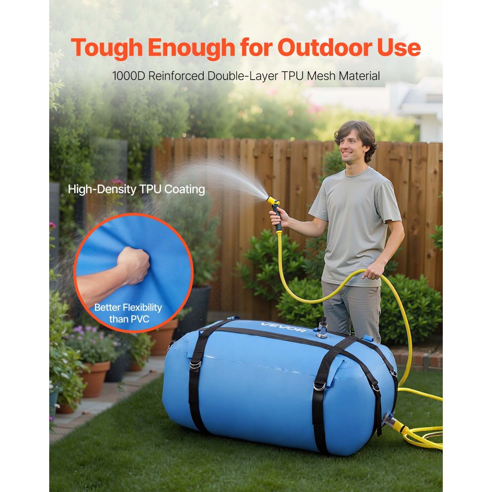 Κύστη αποθήκευσης νερού VEVOR, μαλακή σακούλα νερού TPU μεγάλης χωρητικότητας 132L, φορητά και πτυσσόμενα δοχεία αποθήκευσης νερού, στεγανή και ανθεκτική στη φθορά δεξαμενή νερού για τροχόσπιτα για άρδευση σε εξωτερικούς χώρους, για κατασκήνωση και εξωτερική χρήση Κύστη αποθήκευσης νερού VEVOR, μαλακή σακούλα νερού TPU μεγάλης χωρητικότητας 132L, φορητά και πτυσσόμενα δοχεία αποθήκευσης νερού, στεγανή και ανθεκτική στη φθορά δεξαμενή νερού για τροχόσπιτα για άρδευση σε εξωτερικούς χώρους, για κατασκήνωση και εξωτερική χρήση
